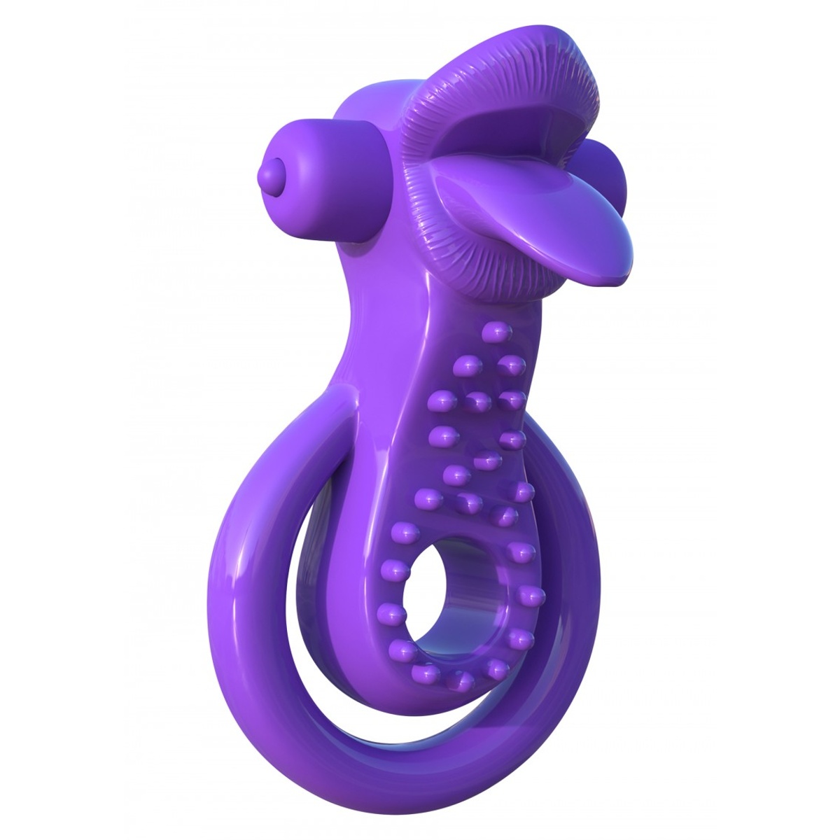 Kroužek na penis C-RINGZ Lovely Licks Couples Ring purple