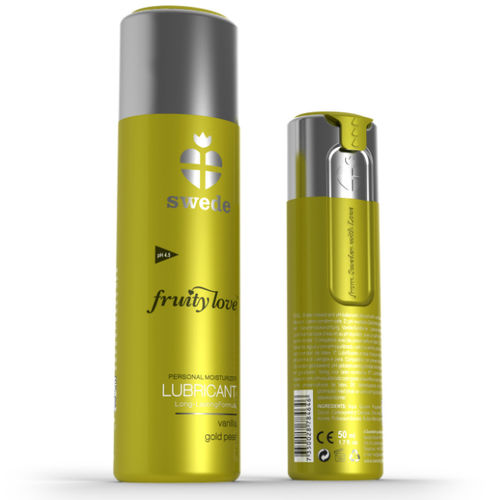 Lubrikační gel SWEDE FRUITY LOVE VANILLA GOLD PEAR 100 ml Lubrikační gel SWEDE FRUITY LOVE VANILLA GOLD PEAR 100 ml