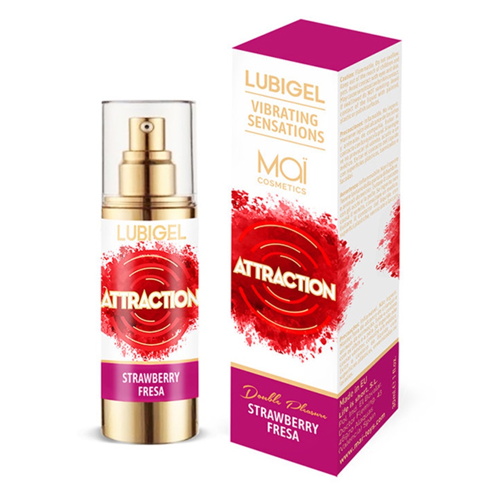 Gel MAI LUBIGEL LIQUID VIBRATOR strawberry