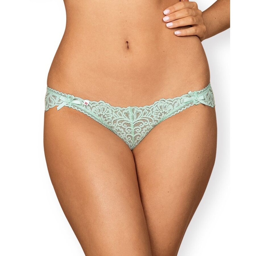 Kalhotky Obsessive DELICANTA PANTIES mátové L-XL
