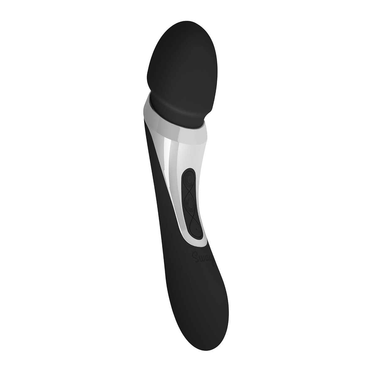 Masážní hlavice a vibrátor 2v1 Sway Vibes Wand Vibrator black