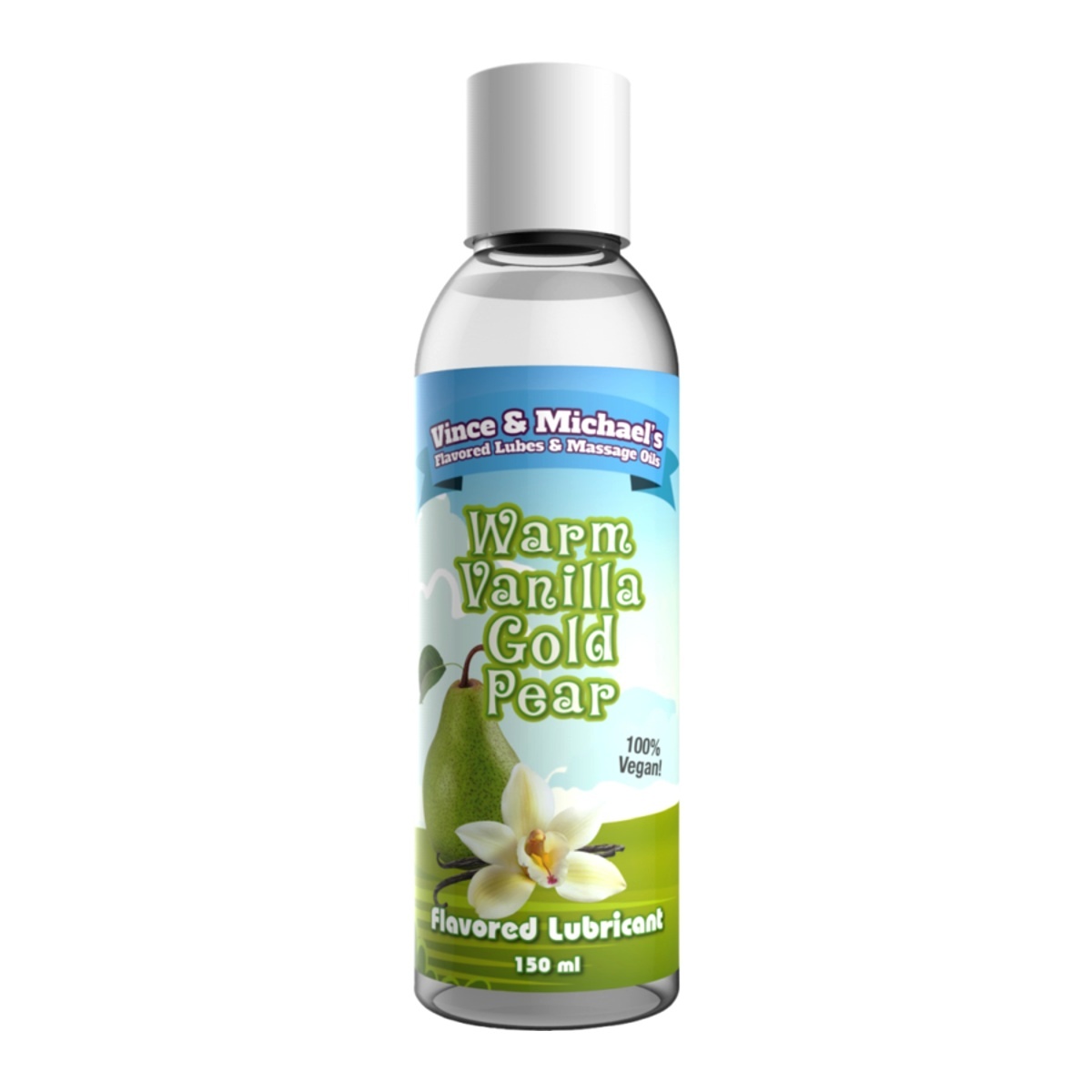 Lubrikační gel Vince & Michael´s Professional Lube Intense Warm Vanilla Gold Pear 150 ml