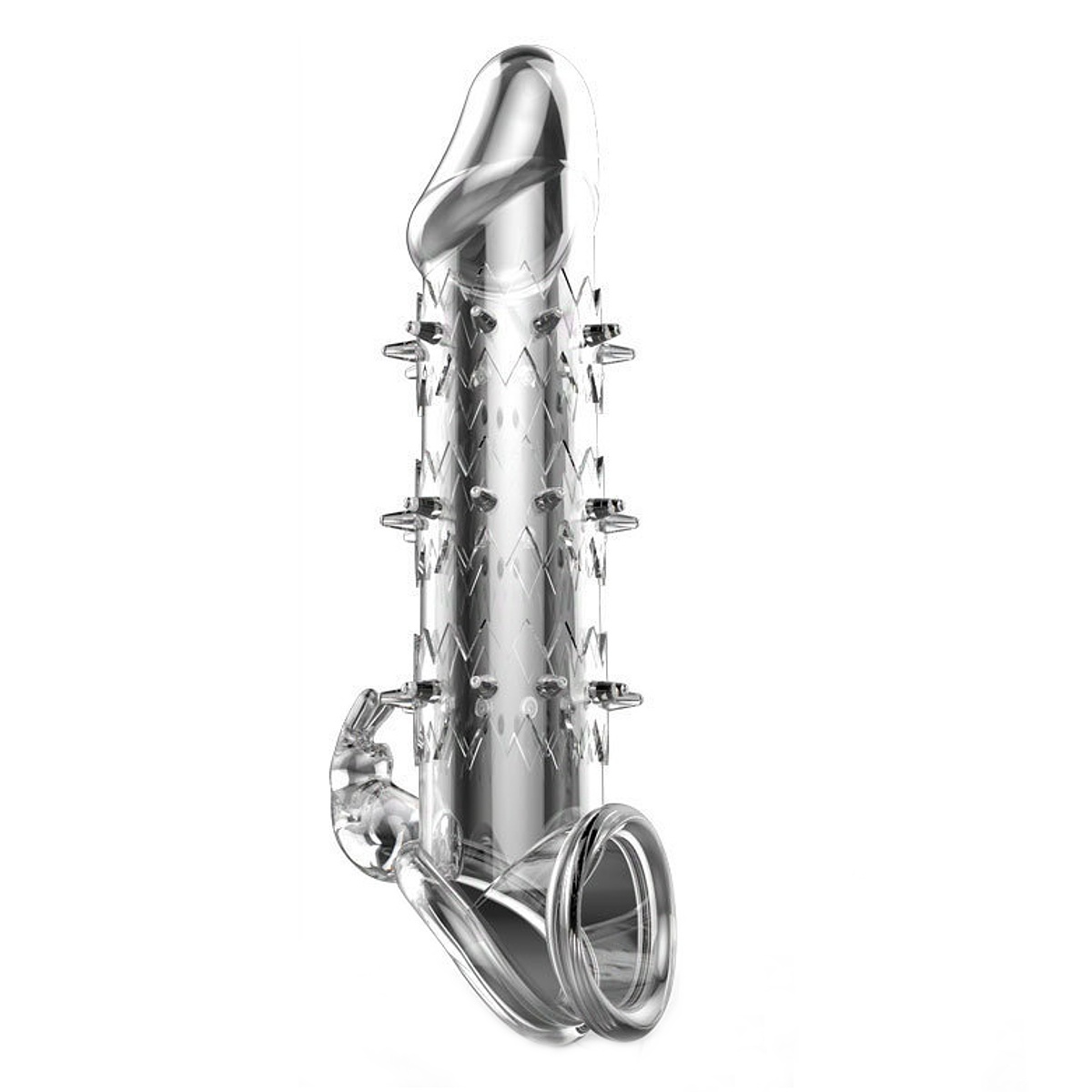 Návlek na penis JoyFlesh Wolf Warrior nevibrační transparentní