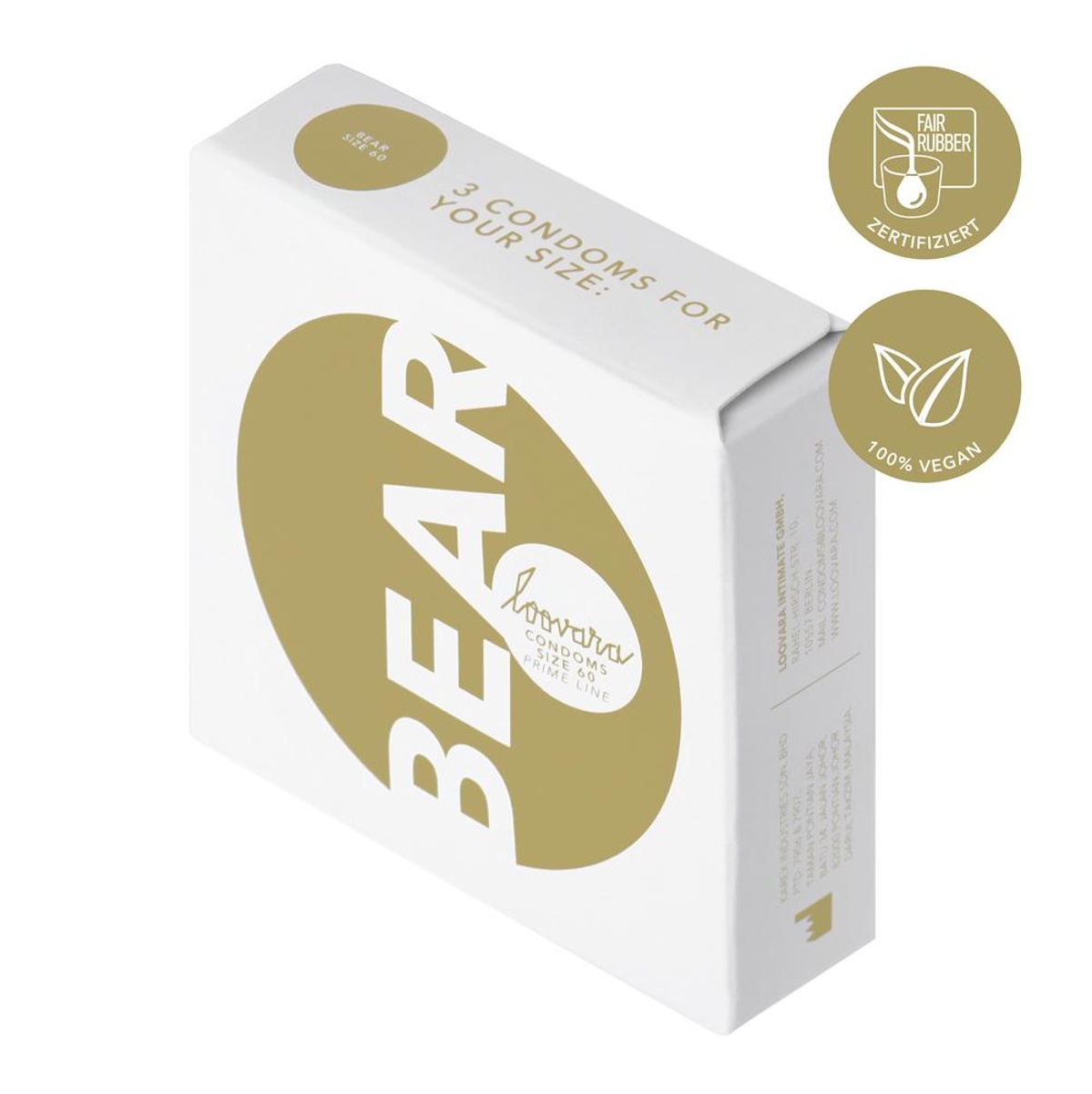 Kondom Loovara BEAR 60 mm 3 ks Kondom Loovara BEAR 60 mm 3 ks