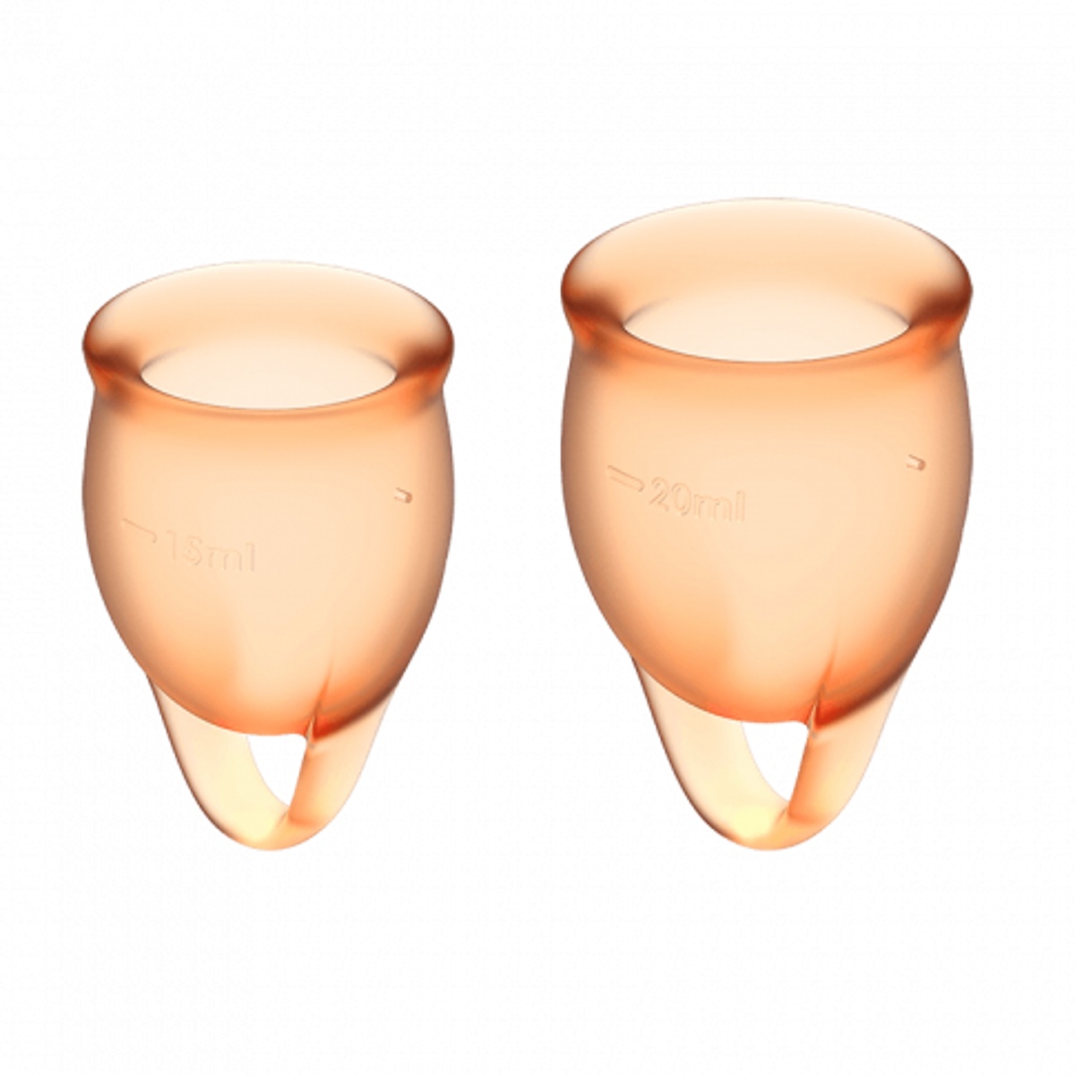Menstruační kalíšky SATISFYER FEEL CONFIDENT MENSTRUAL CUP oranžové Menstruační kalíšky SATISFYER FEEL CONFIDENT MENSTRUAL CUP oranžové