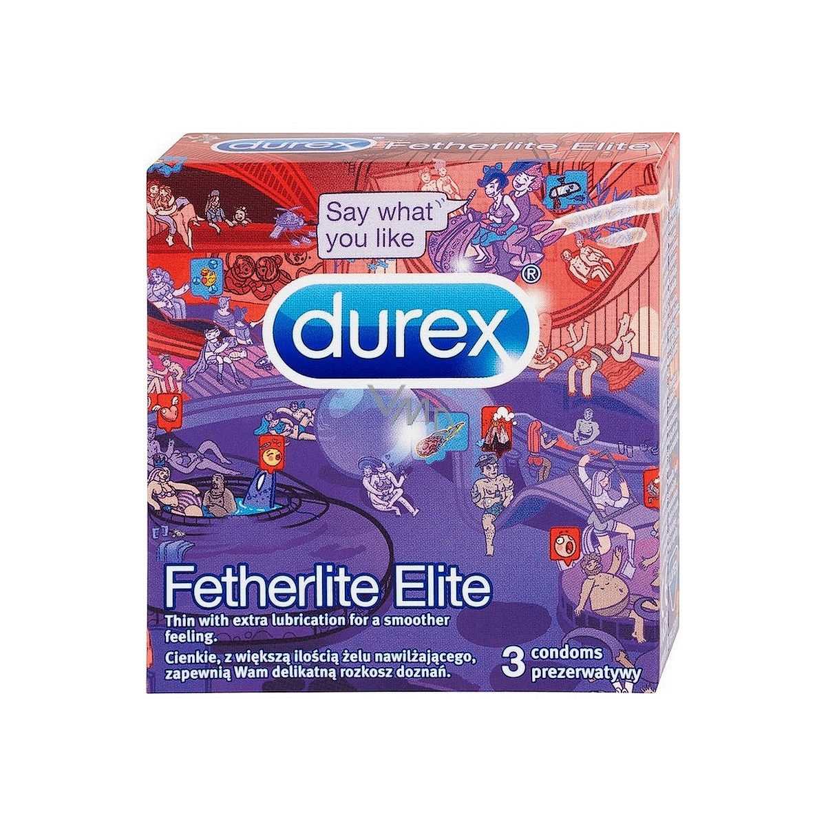 Kondom Durex Fetherlite Elite Emoji 3 ks Kondom Durex Fetherlite Elite Emoji 3 ks