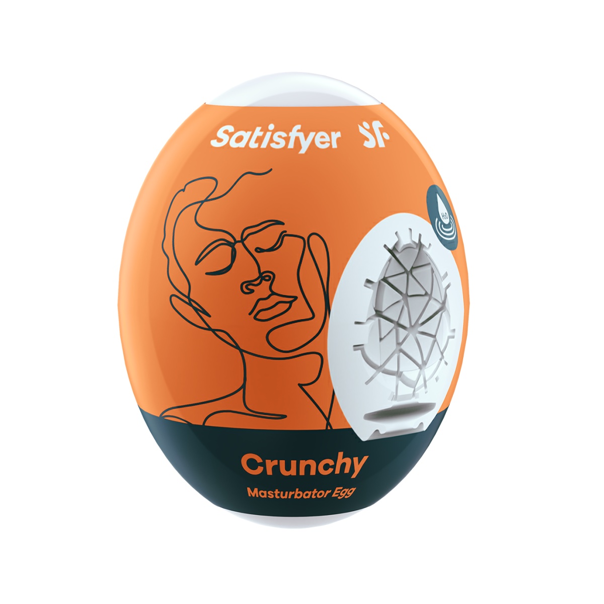 Masturbátor SATISFYER CRUNCHY EGG Single bílý Masturbátor SATISFYER CRUNCHY EGG Single bílý