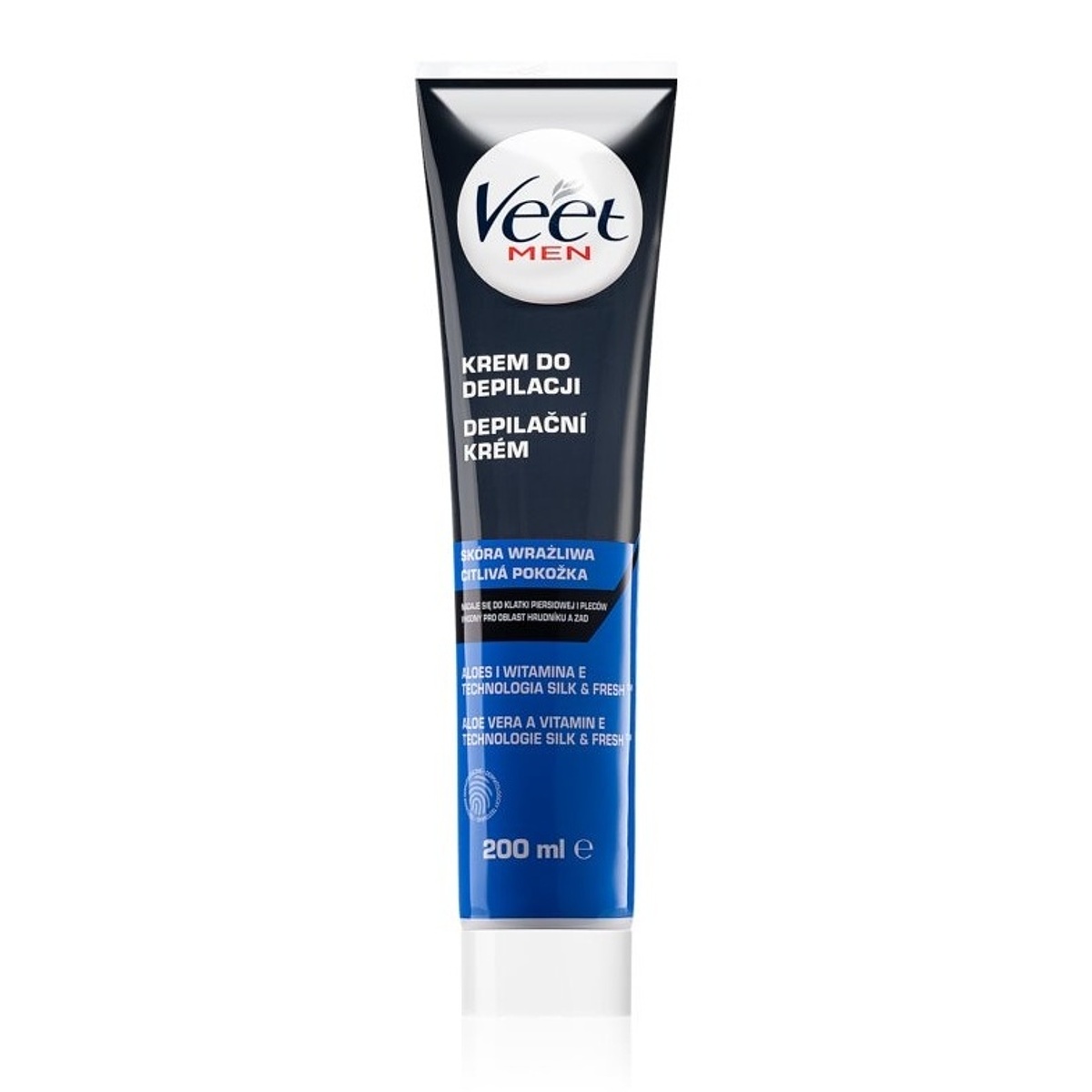 Veet Depilační krém pro muže pro citlivou pokožku Men Silk & Fresh 200 ml