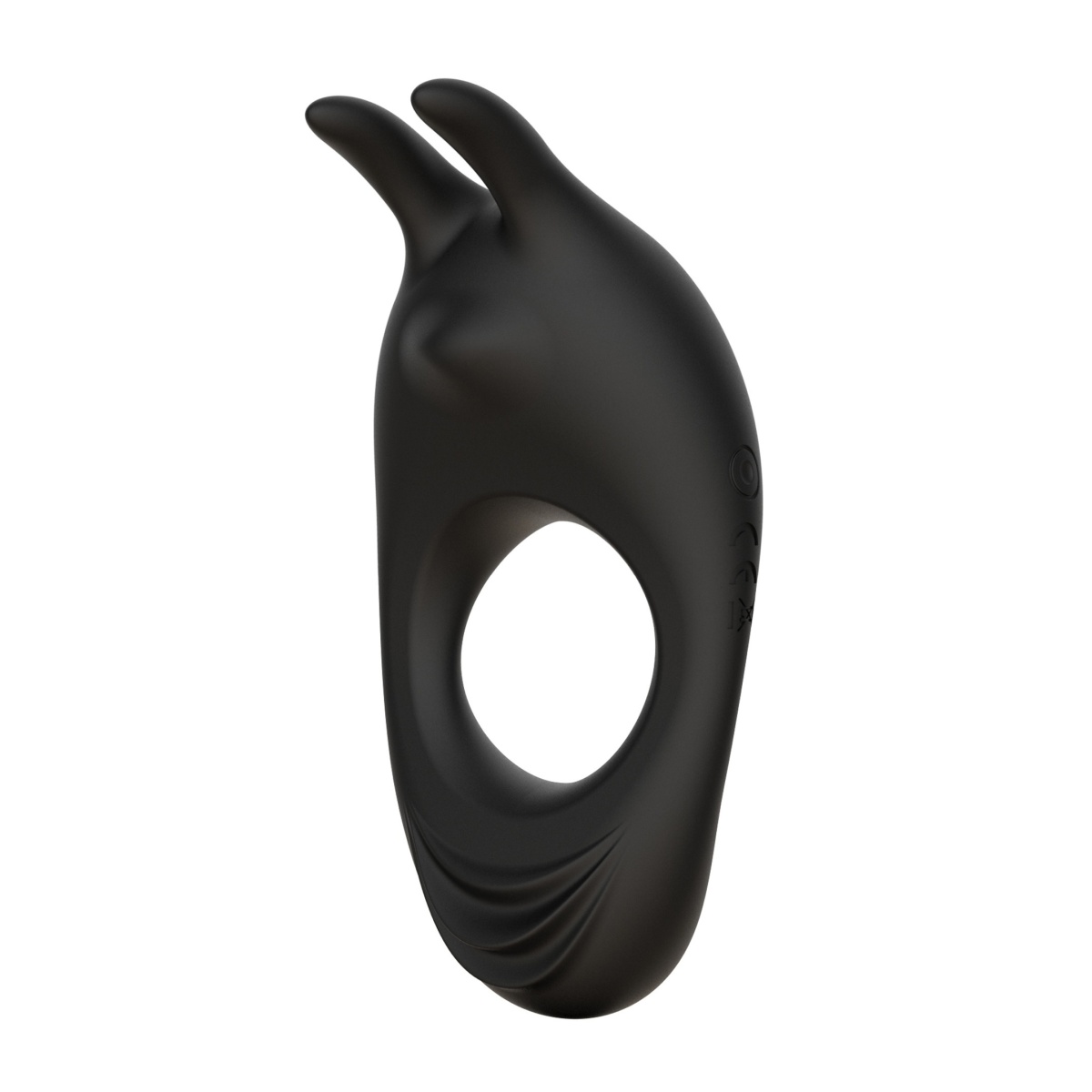 Kroužek na penis Feelztoys ZEUS DUAL VIBE černý