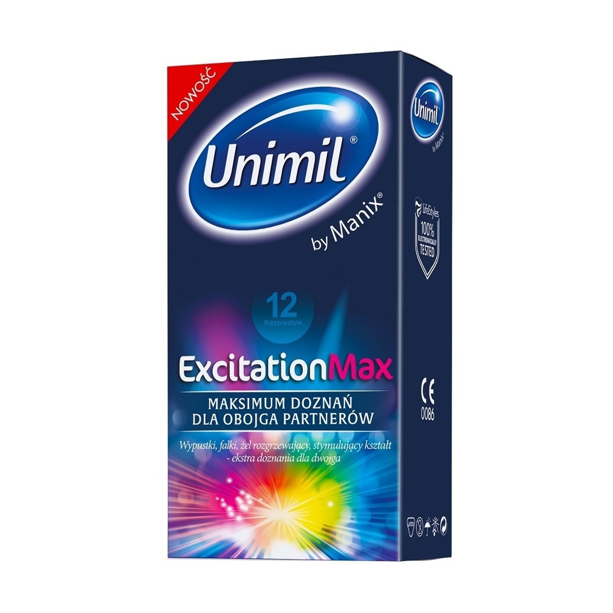 Kondom Unimil Excitation Max 12 ks Kondom Unimil Excitation Max 12 ks