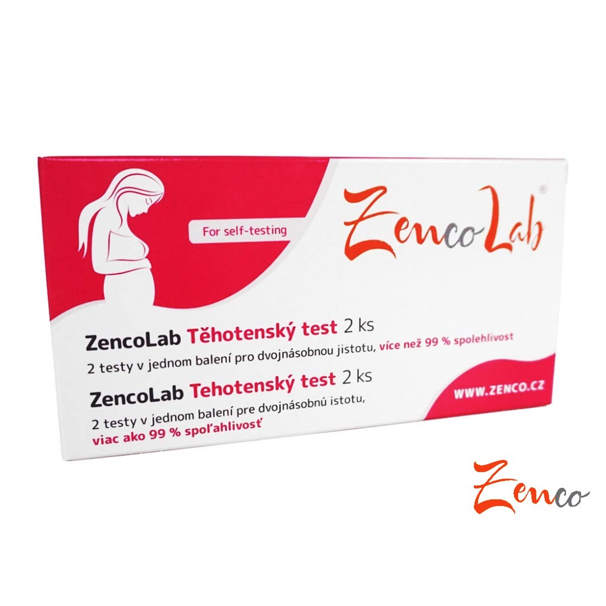 ZencoLab Těhotenský test 2 ks ZencoLab Těhotenský test 2 ks