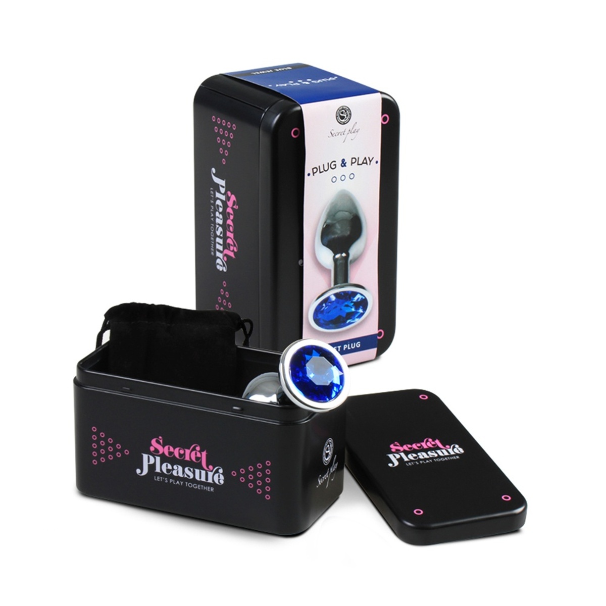 Kolík anální SECRET PLAY PLEASURE PLUG modrý M Kolík anální SECRET PLAY PLEASURE PLUG modrý M