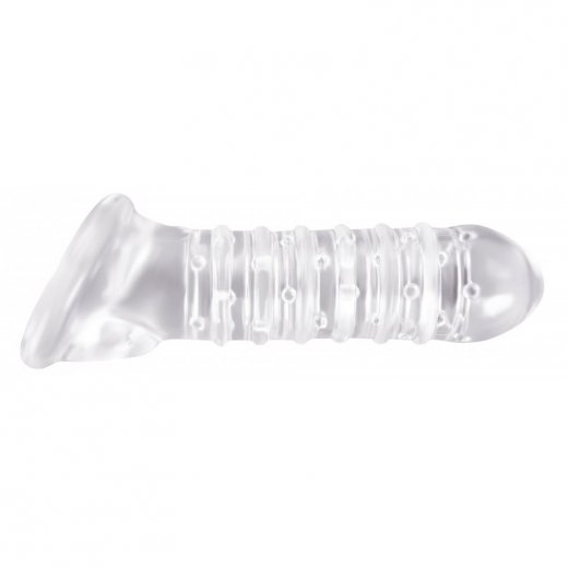 N�vlek na penis RENEGADE Ribbed Sleeve clear