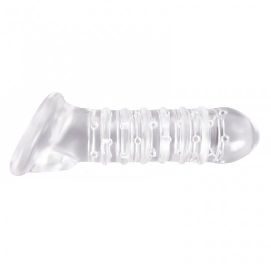 N�vlek na penis RENEGADE Ribbed Sleeve clear