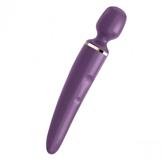Mas�n� hlavice a vibr�tor 2v1 SATISFYER WAND-ER WOMAN fialov�