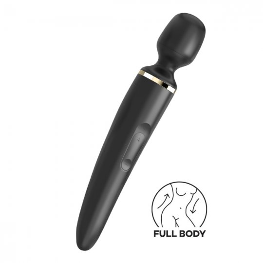 Mas�n� hlavice a vibr�tor 2v1 SATISFYER WAND-ER WOMAN �ern�