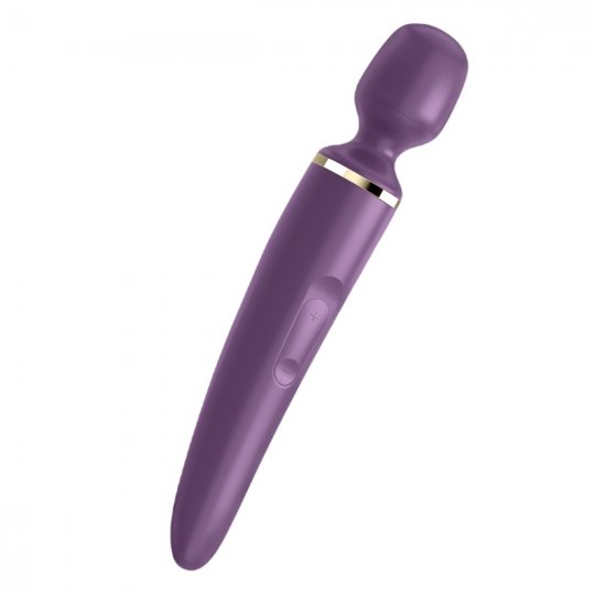Mas�n� hlavice a vibr�tor 2v1 SATISFYER WAND-ER WOMAN fialov�
