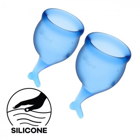 Menstrua�n� kal�ky SATISFYER FEEL SECURE MENSTRUAL CUP modr�