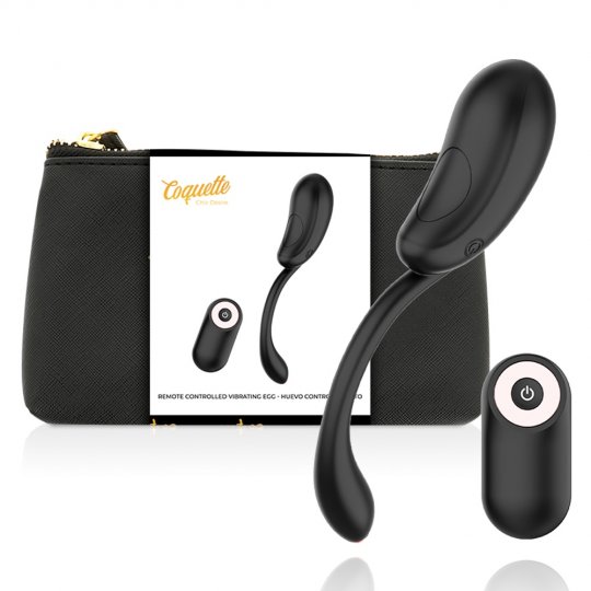 Vibra�n� vaj��ko COQUETTE Remote Control Rechargeable black/gold