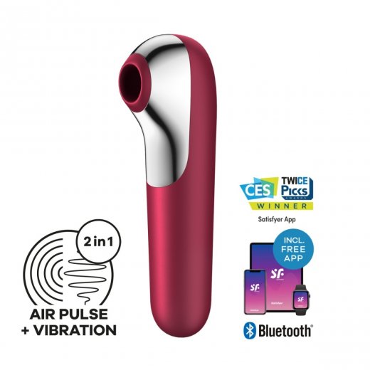 Stimul�tor klitorisu SATISFYER DUAL LOVE �erven�