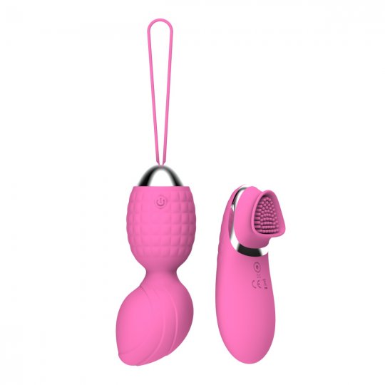 Vibra�n� kuli�ky se stimul�torem klitorisu Y.Love SARA r��ov�