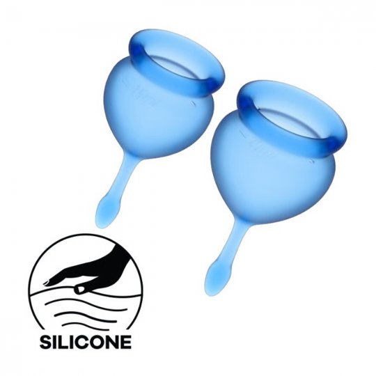 Menstrua�n� kal�ky SATISFYER FEEL GOOD MENSTRUAL CUP modr�