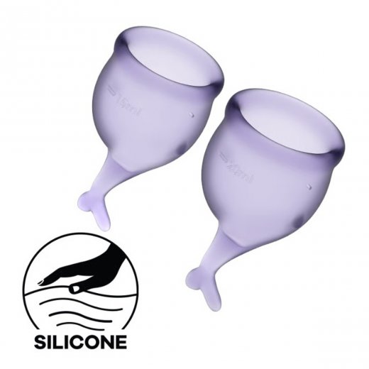 Menstrua�n� kal�ky SATISFYER FEEL SECURE MENSTRUAL CUP fialov�