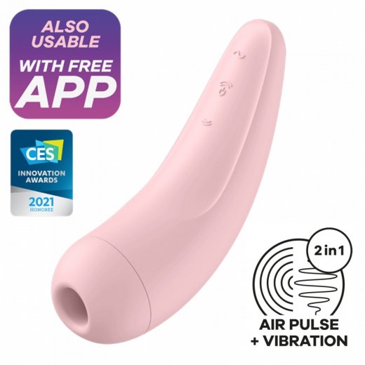 Stimul�tor klitorisu SATISFYER CURVY 2+ r��ov�