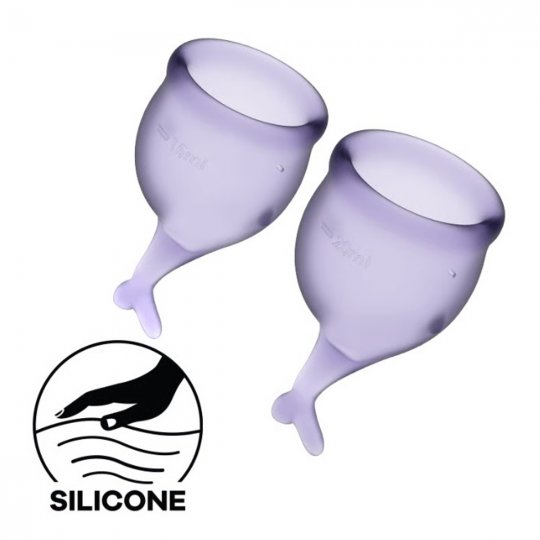 Menstrua�n� kal�ky SATISFYER FEEL SECURE MENSTRUAL CUP fialov�