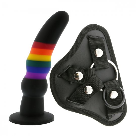 Dildo s postrojem Dream Toys COLOURFUL LOVE