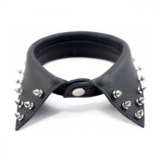 L�mec The RED Shirt Collar with Spikes �ern�