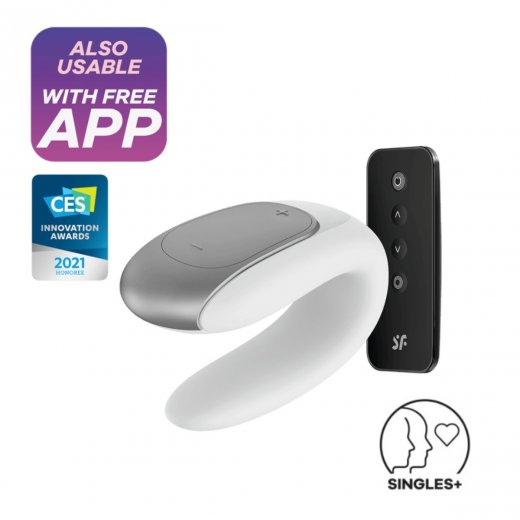 Vibr�tor SATISFYER DOUBLE FUN b�l�