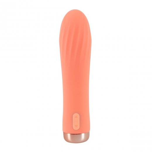 Vibr�tor You2Toys Peachy Mini Ribbed broskvov�