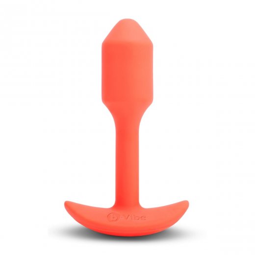 Kol�k an�ln� b-Vibe Snug Plug 1 vibra�n� oran�ov�