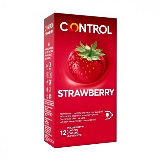 Kondom CONTROL STRAWBERRY 12 ks
