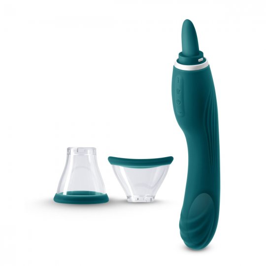 Pumpi�ka s vibr�torem 2v1 NS Novelties INYA Triple Delight zelen�