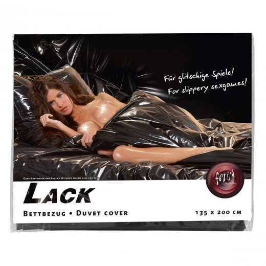 Povlak na p�ikr�vku Fetish Collection lakovan� �ern�