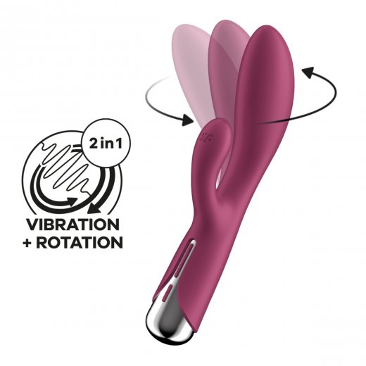 Vibr�tor Satisfyer Spinning Rabbit 1 Rotating Shaft �erven�