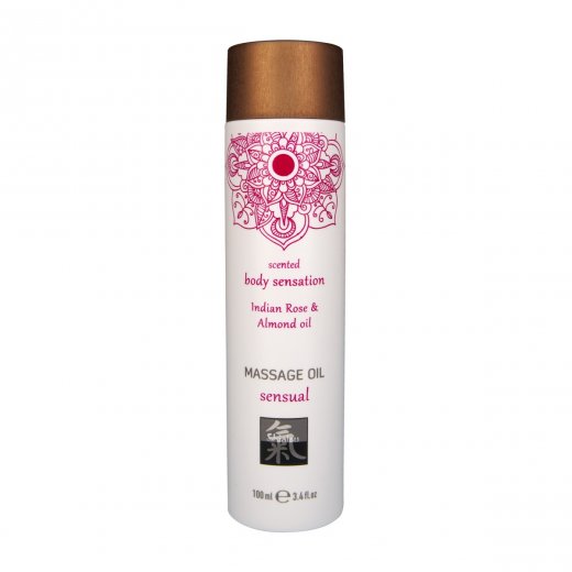 Olej mas�n� HOT Shiatsu sensual Indian Rose & Almond oil 100 ml