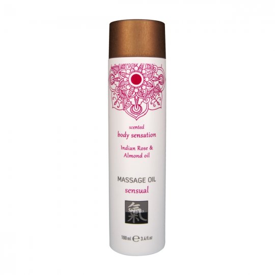 Olej mas�n� HOT Shiatsu sensual Indian Rose & Almond oil 100 ml