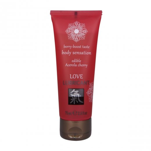 Lubrika�n� gel HOT Shiatsu Love Acerola Cherry jedl� 75 ml