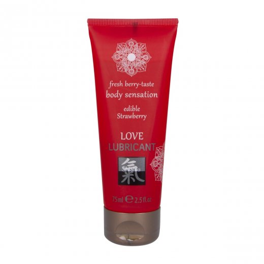 Lubrika�n� gel HOT Shiatsu Love Strawberry jedl� 75 ml