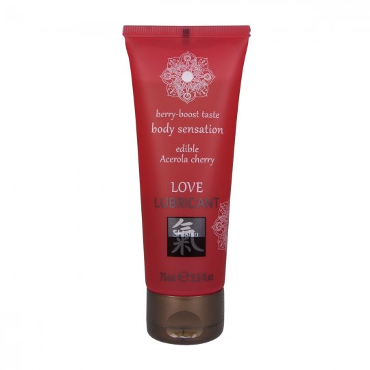 Lubrika�n� gel HOT Shiatsu Love Acerola Cherry jedl� 75 ml