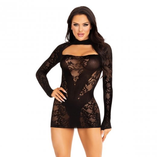 �aty Leg Avenue Mini dress with gloved sleeves �ern� S-L