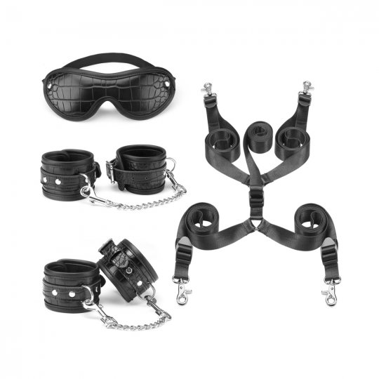 Sada bond�n� Liebe Seele Temptation Under Bed Mattress Restraint Kit �ern�