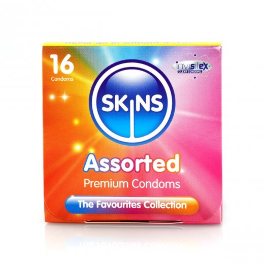 Kondom Skins Assorted Cube 16 ks