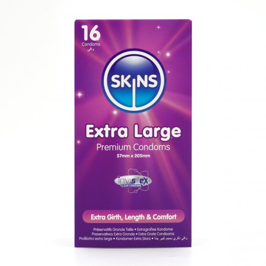 Kondom Skins Extra Large Cube 16 ks