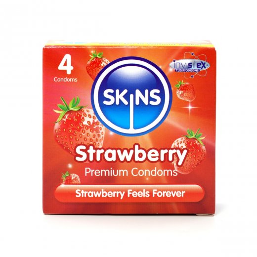 Kondom Skins Strawberry 4 ks