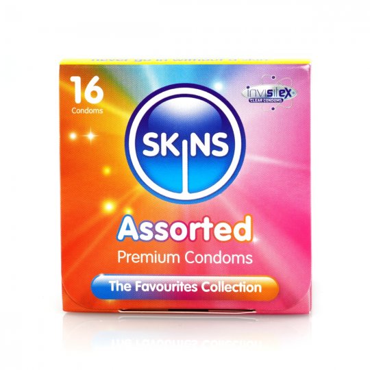 Kondom Skins Assorted Cube 16 ks