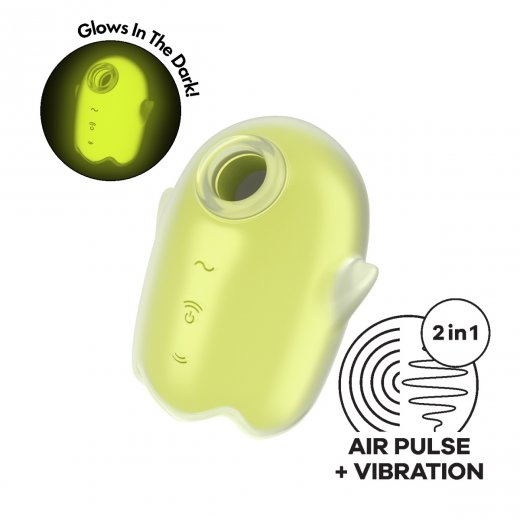 Stimul�tor klitorisu SATISFYER Glowing Ghost �lut�